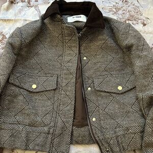 Brown Patterned Jacket